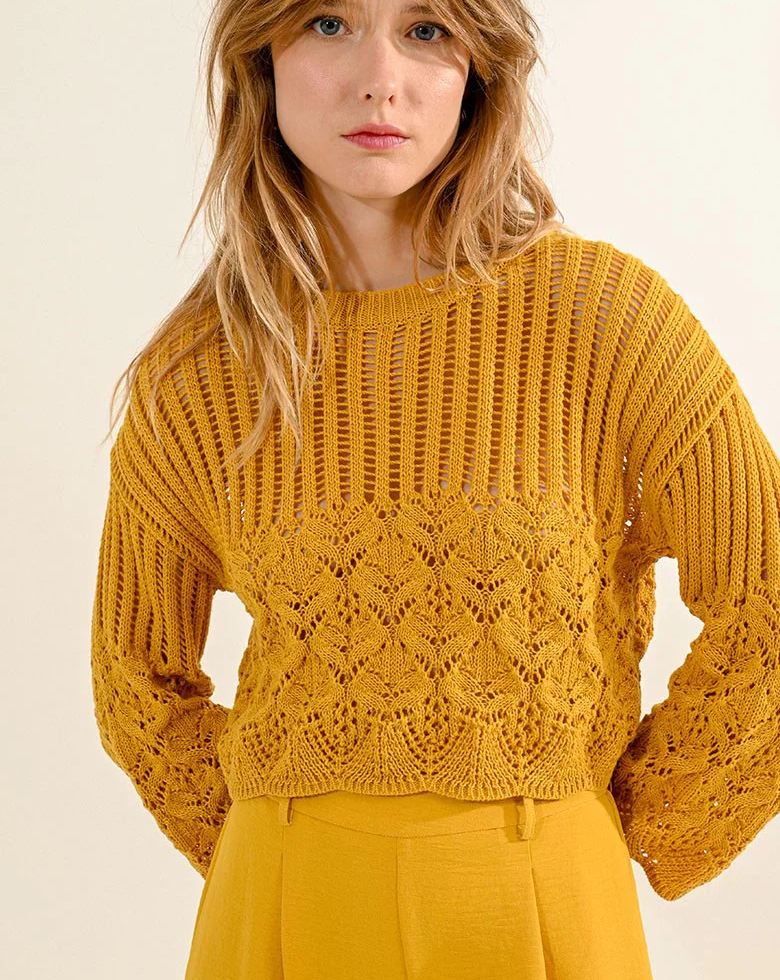 Mango Cropped Sweater