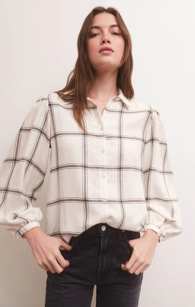 Overland Plaid Blouse