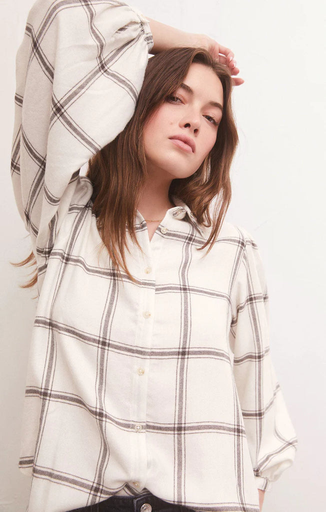 Overland Plaid Blouse