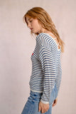 Blue Striped Sweater