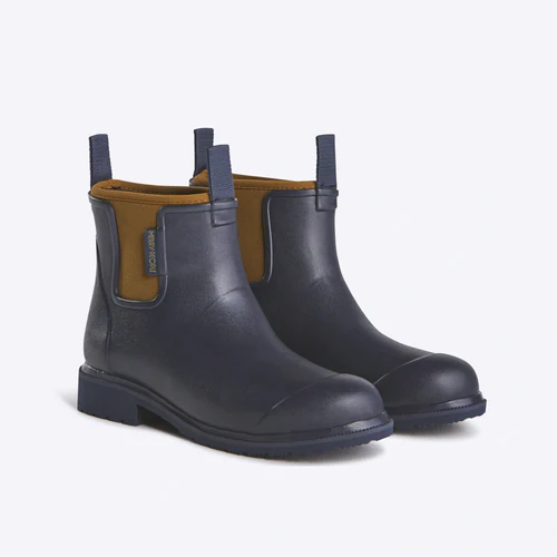 Bobbi Rainboots - Blue/Tan