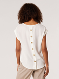 Button Back Tee