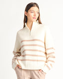 1/2 Zip Stripe Sweater