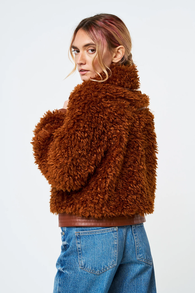 Marza Faux Fur Bomber