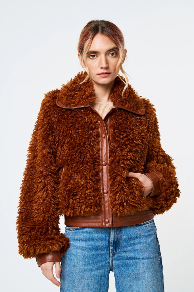 Marza Faux Fur Bomber