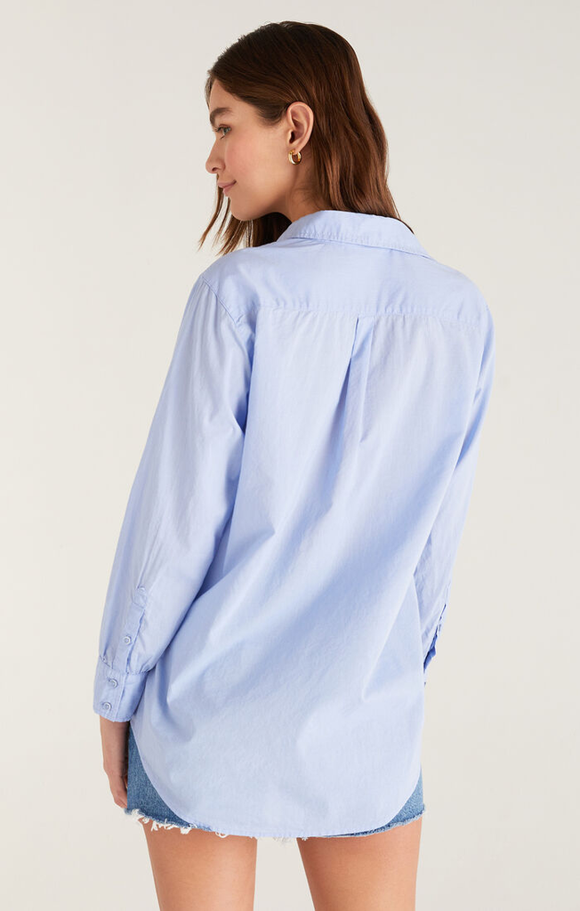 Poolside Button-Up Blue