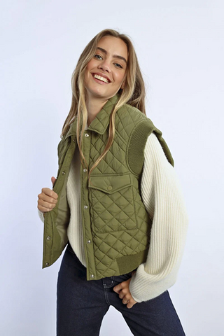 Quilted Sleeveless Jacket