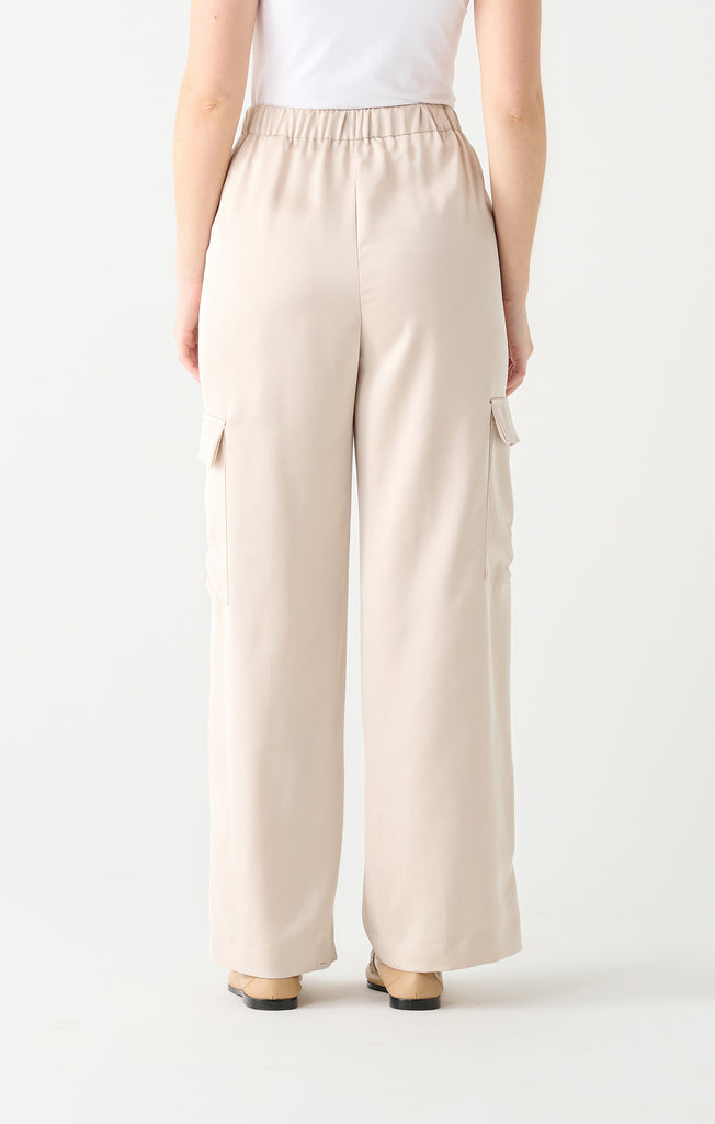 Satin Cargo Pants