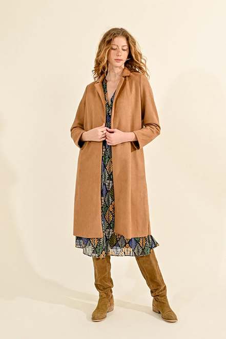 Long Suede Coat